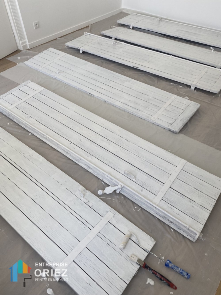 Peinture extérieure, Peinture volets