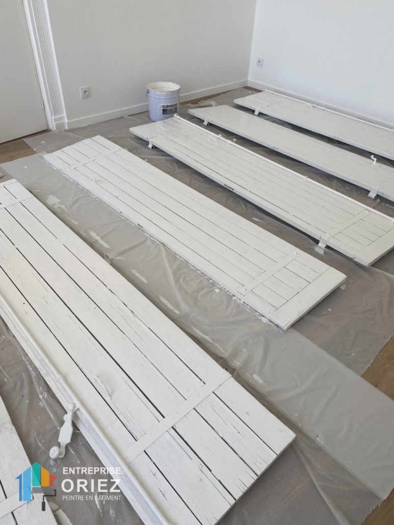 Peinture extérieure, Peinture volets